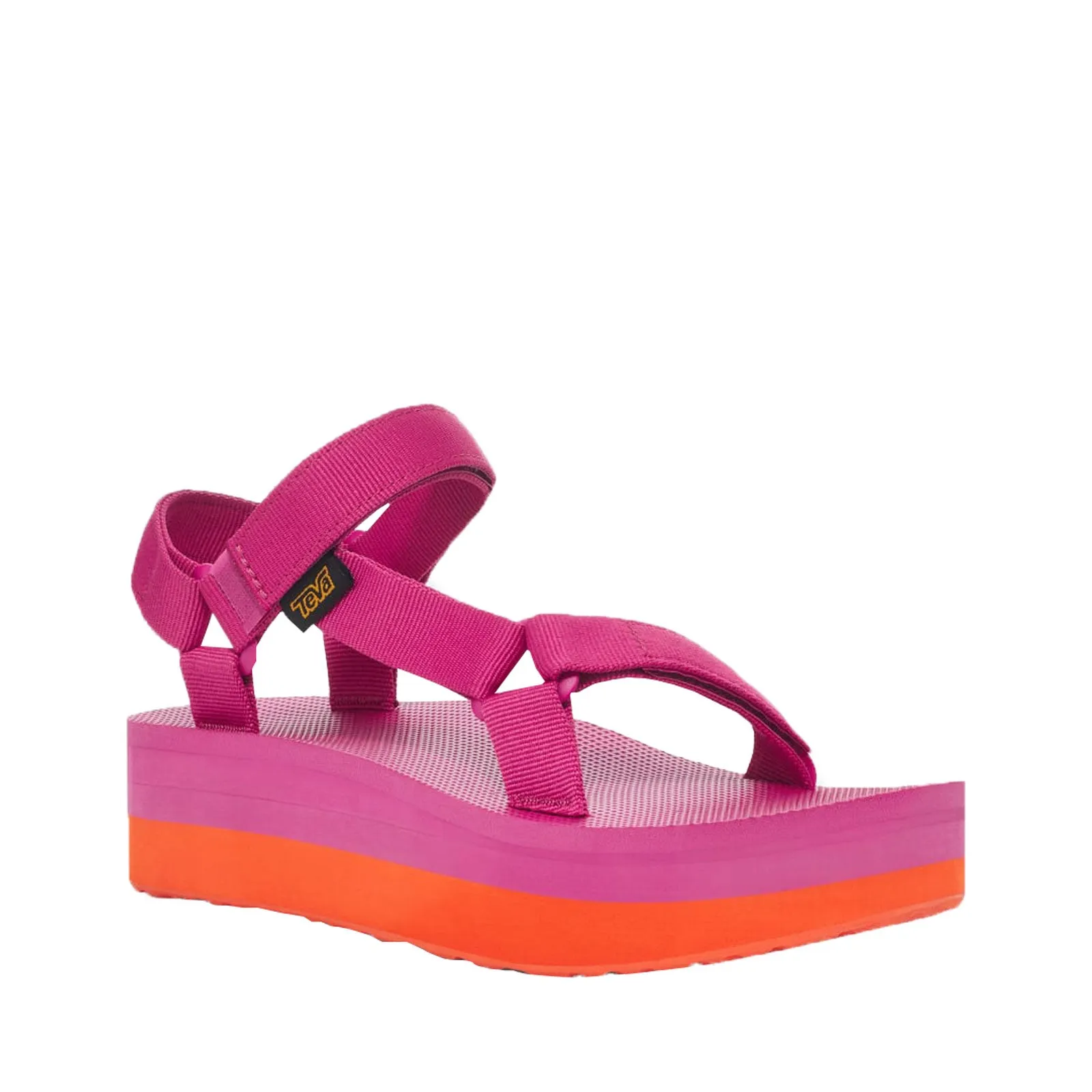 Teva Women's Flatform Universal Sandal, Rose Violet/Orangeade