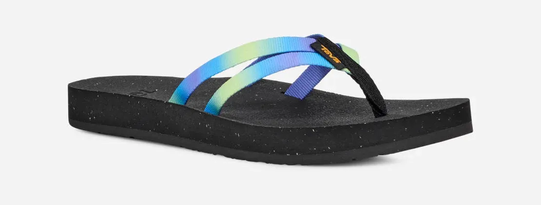 Teva Womens Reflip Strappy Gradiate Aura Shadow Lime