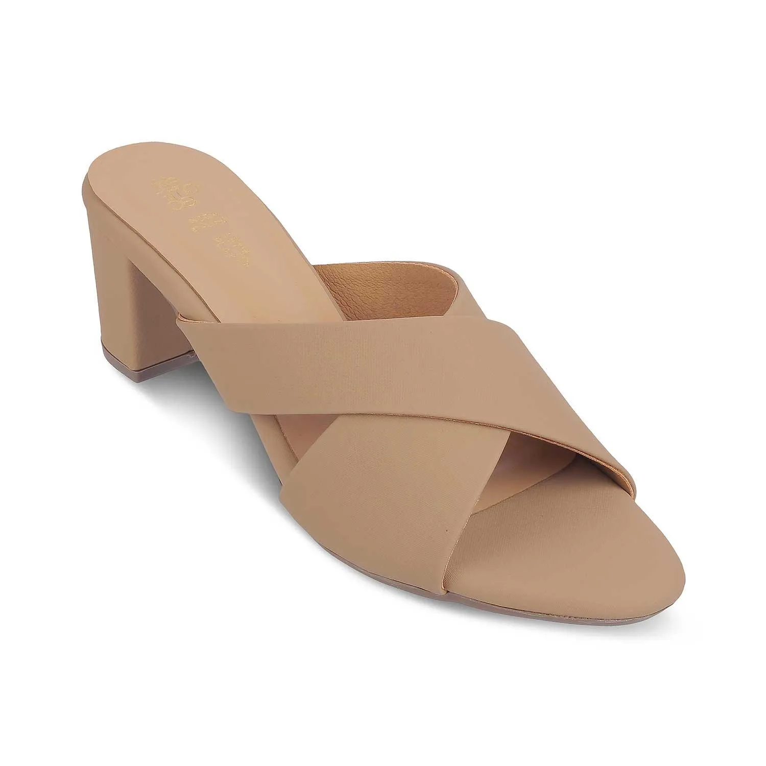 The Lisburn Camel Women's Dress Block Heel Sandals Tresmode