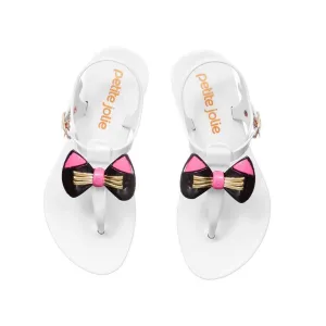 The Mackenzie Sandals: Girls Jelly Thong Kitty Sandal