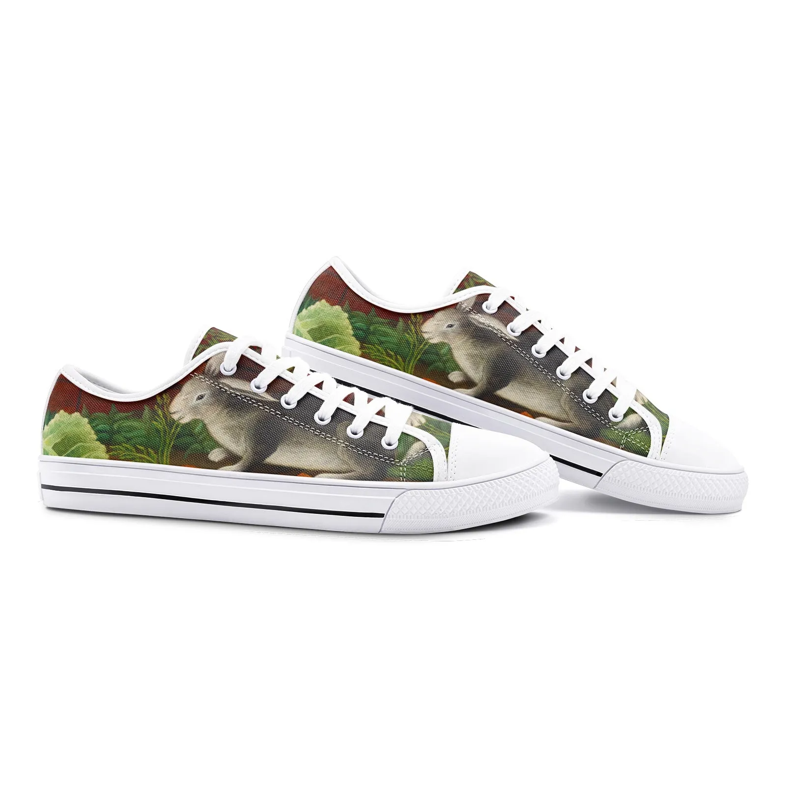 The Rabbit's Meal Unisex Low Top Canvas Shoes