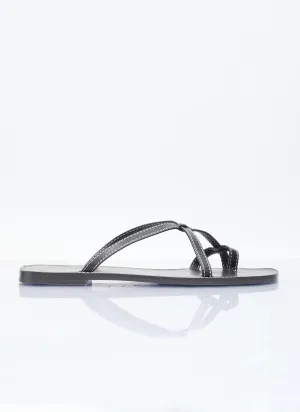 The Row Link Leather Sandals