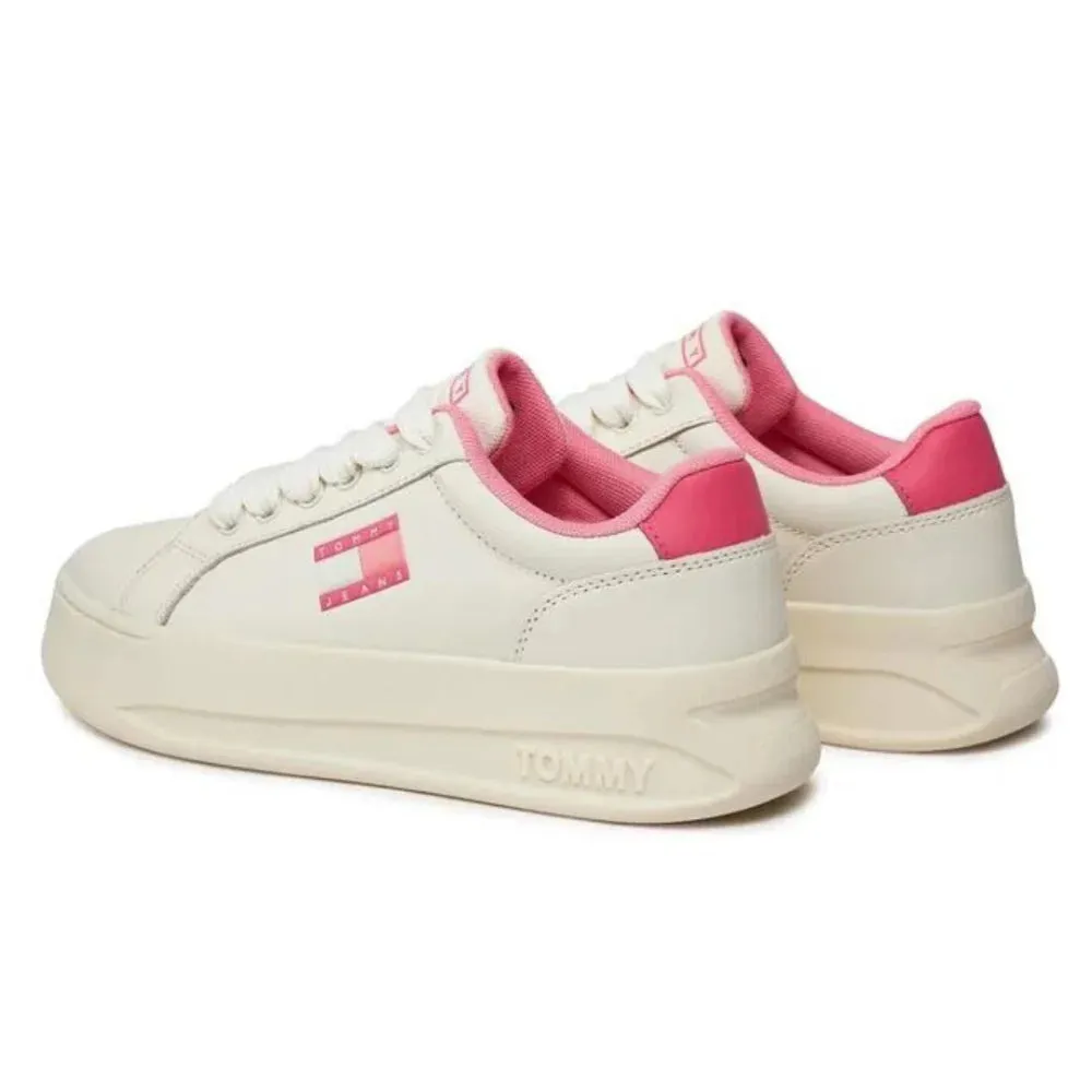 Tommy Hilfiger Jeans TJW City Flatform Sneaker Women EN0EN02500-WHTPNK