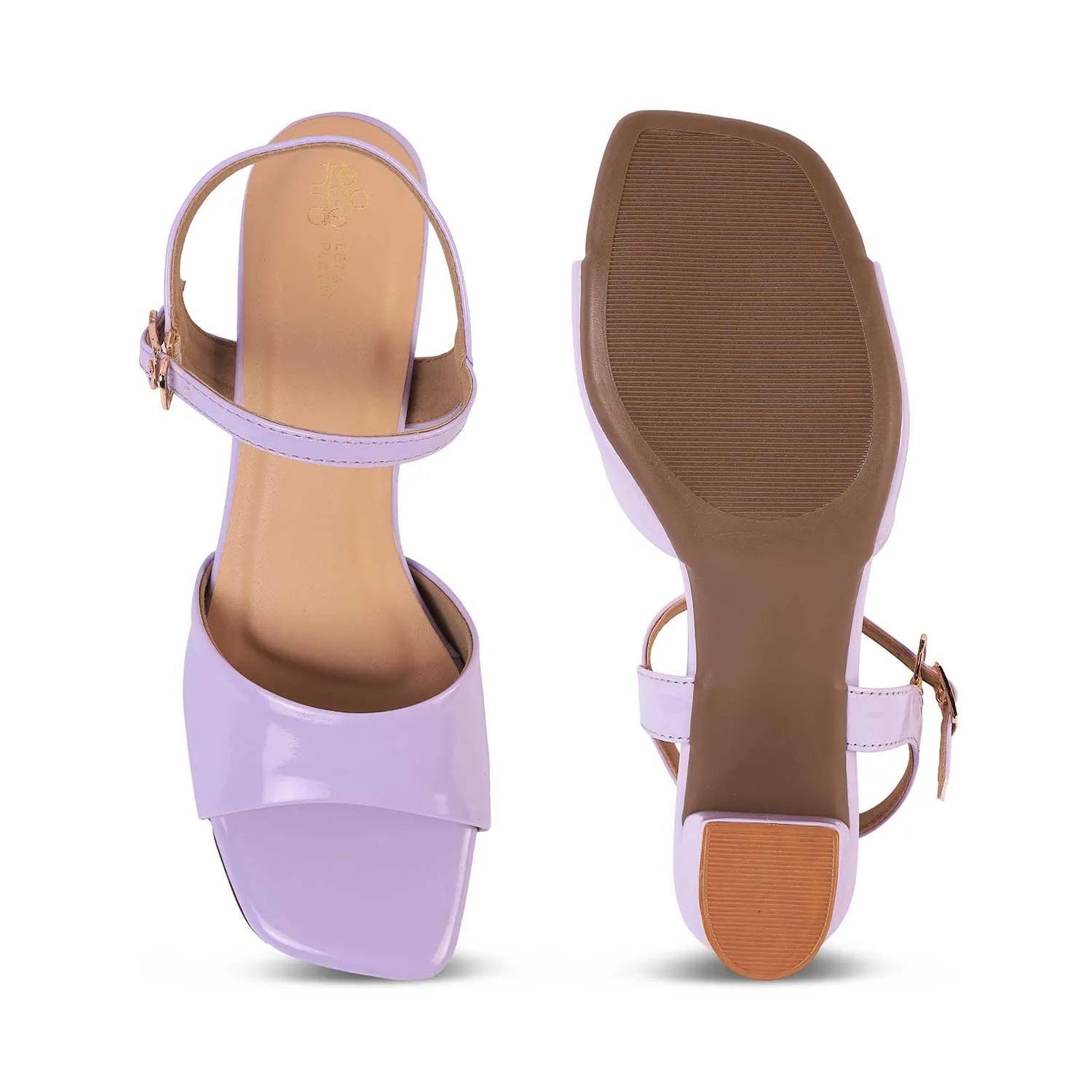 Tresmode Solor Lilac Women's Casual Block Heel Sandals