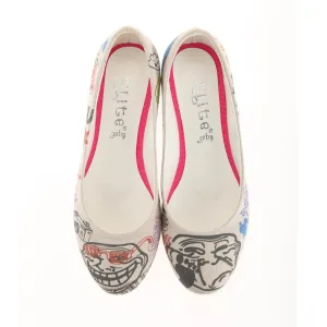 Troll Face Ballerinas Shoes 1120