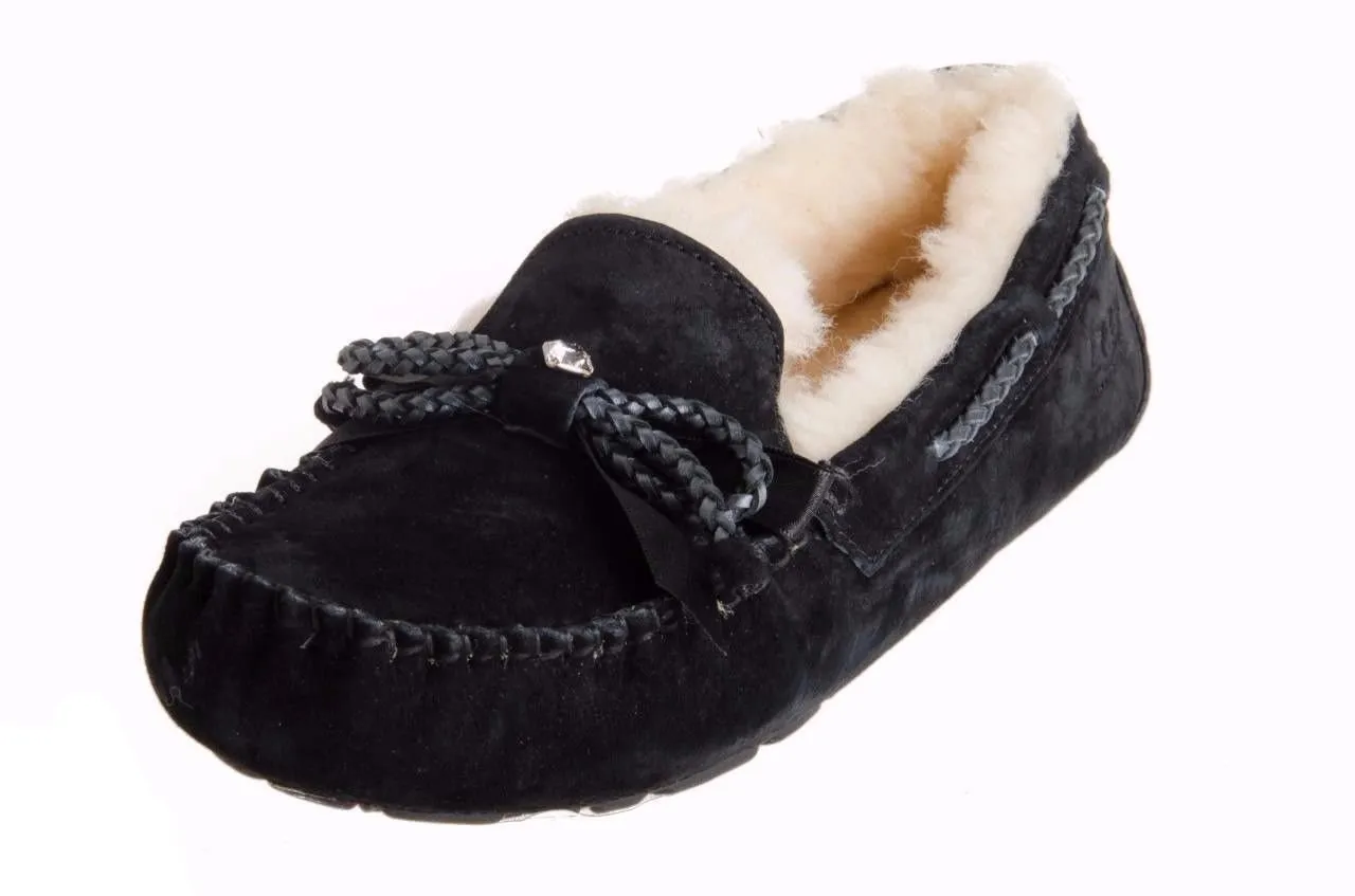 UGG Dakota Braid Black Slippers