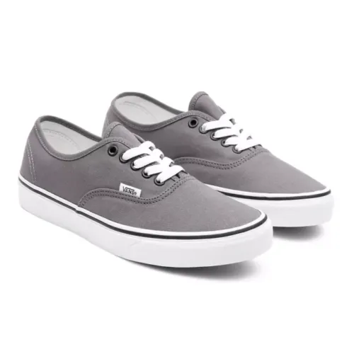 Vans Authentic VN000JRAPBQ Men's Gray/White Low Top Skate Sneaker Shoes C1949