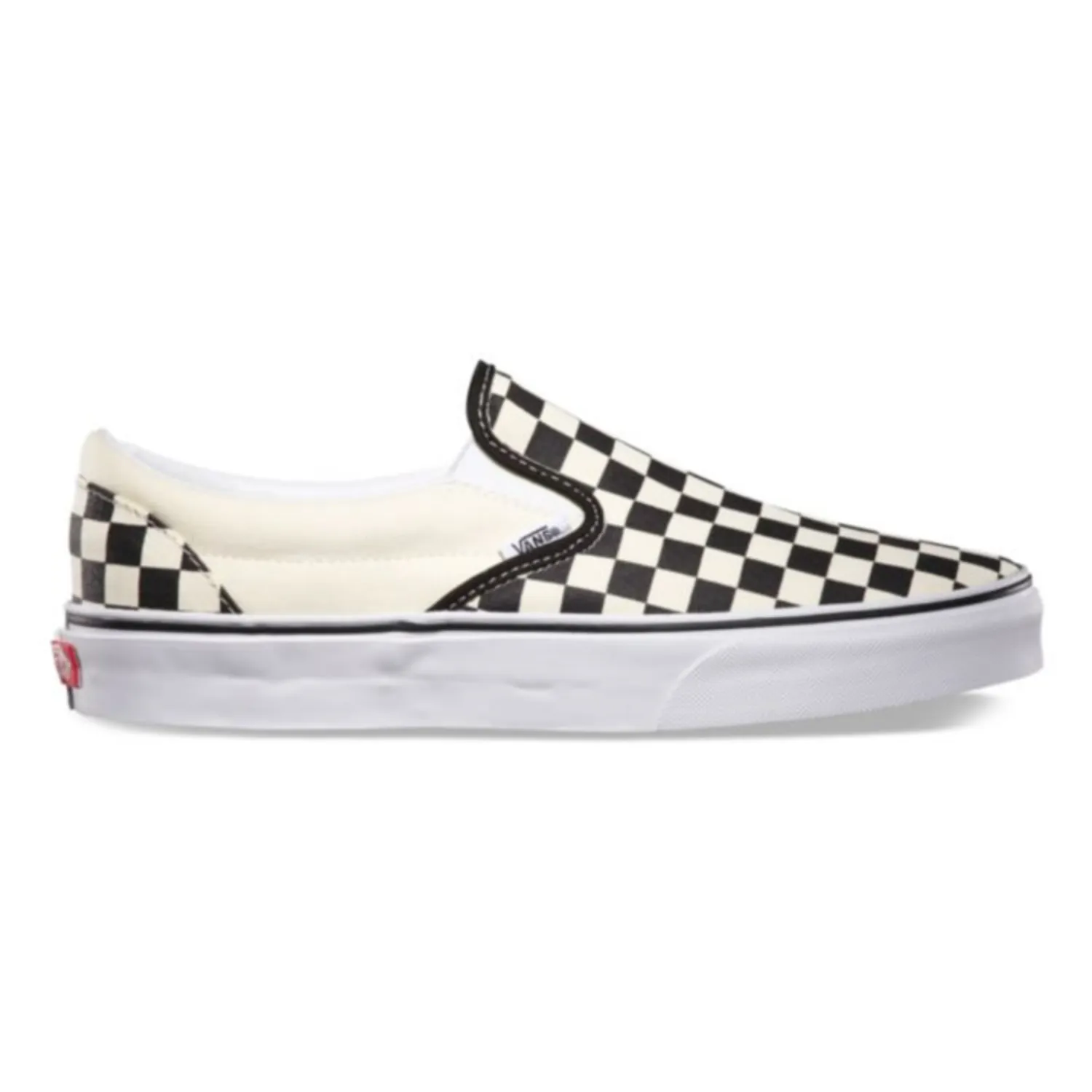 Vans Classic Slip On - Black/Off White/Checkerboard