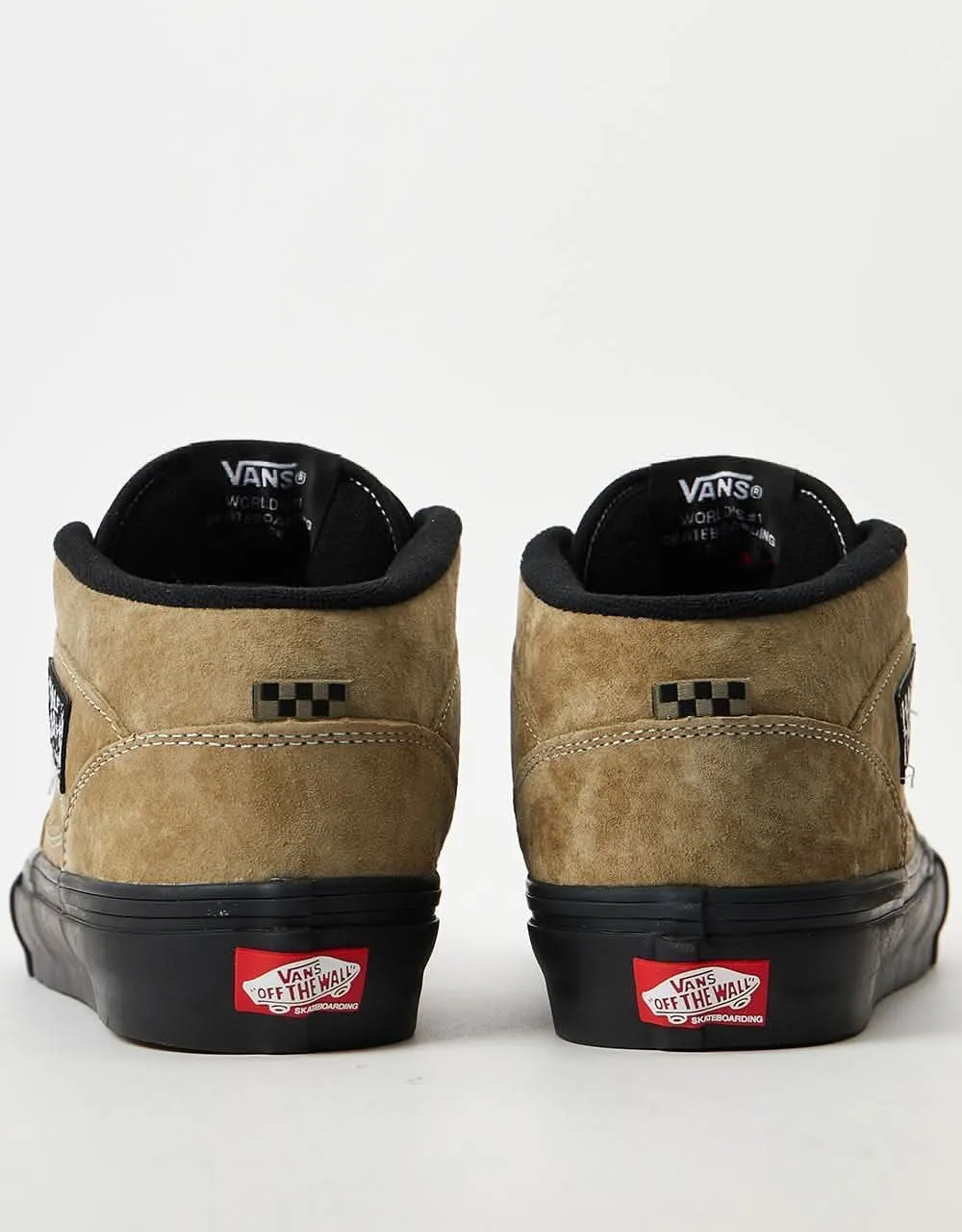 Vans Skate Half Cab Skate Shoes -  Pig Suede Olive/Black