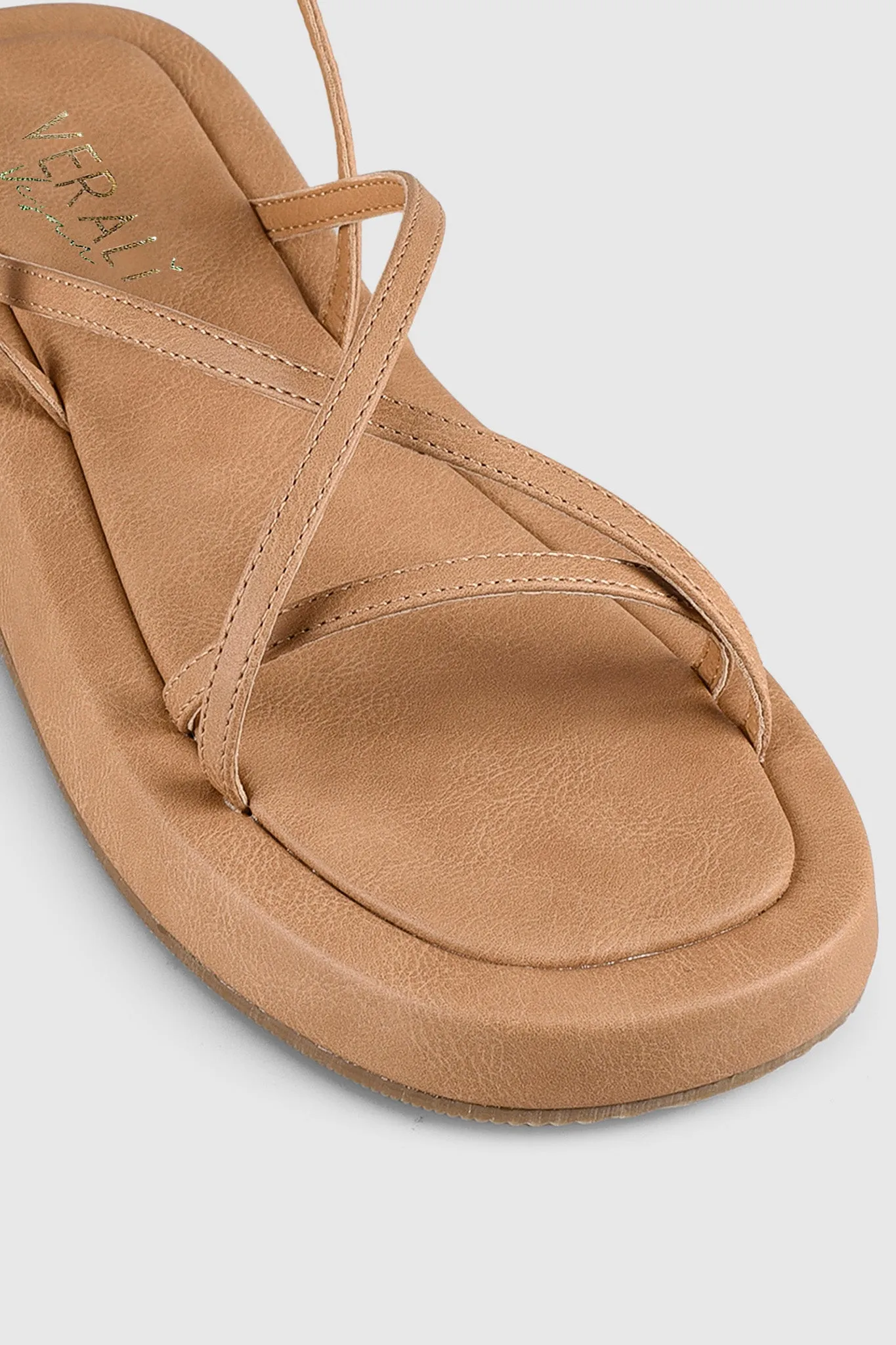 VERALi Bondi Flatform Sandals Caramel Softee