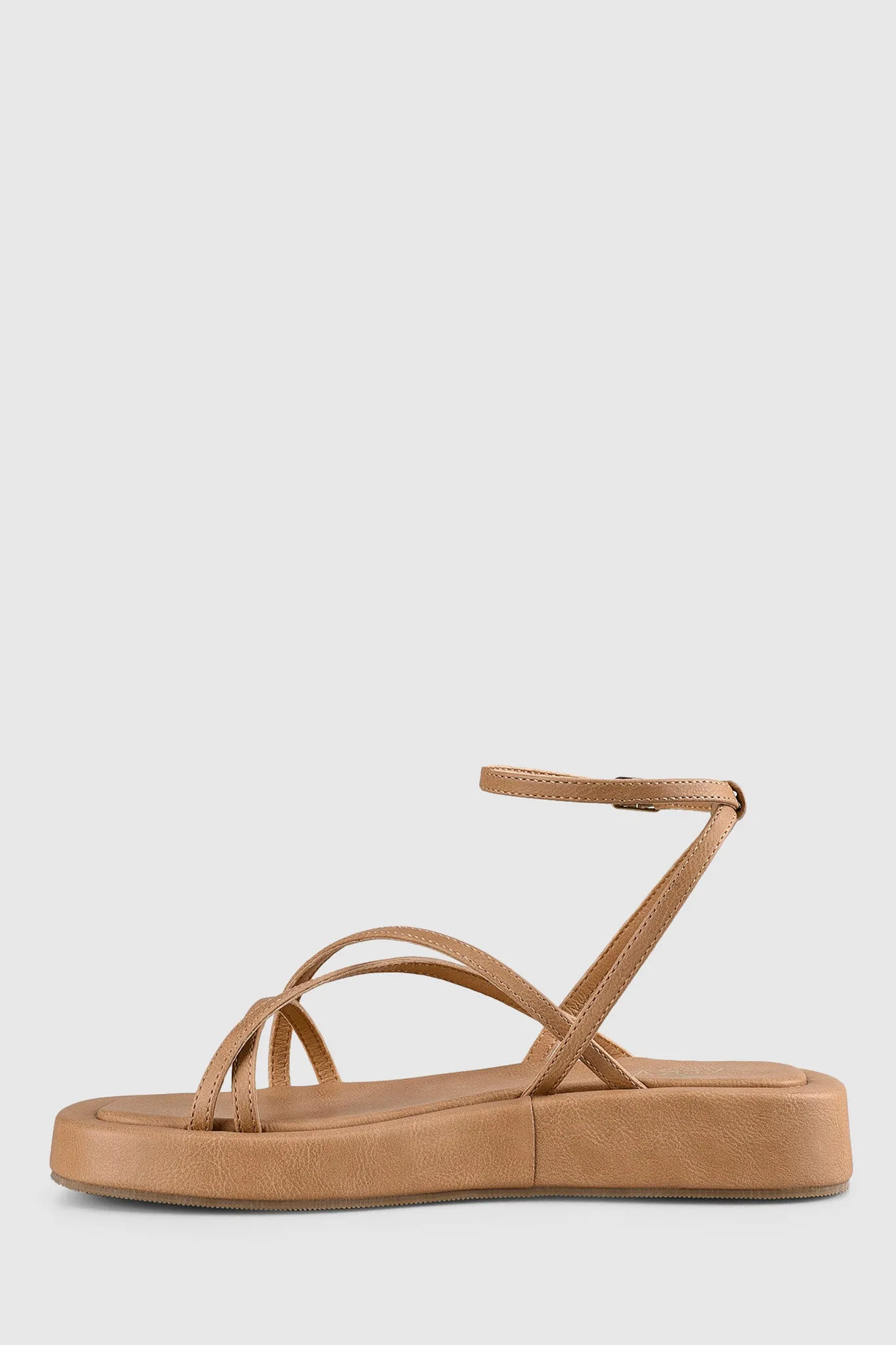 VERALi Bondi Flatform Sandals Caramel Softee