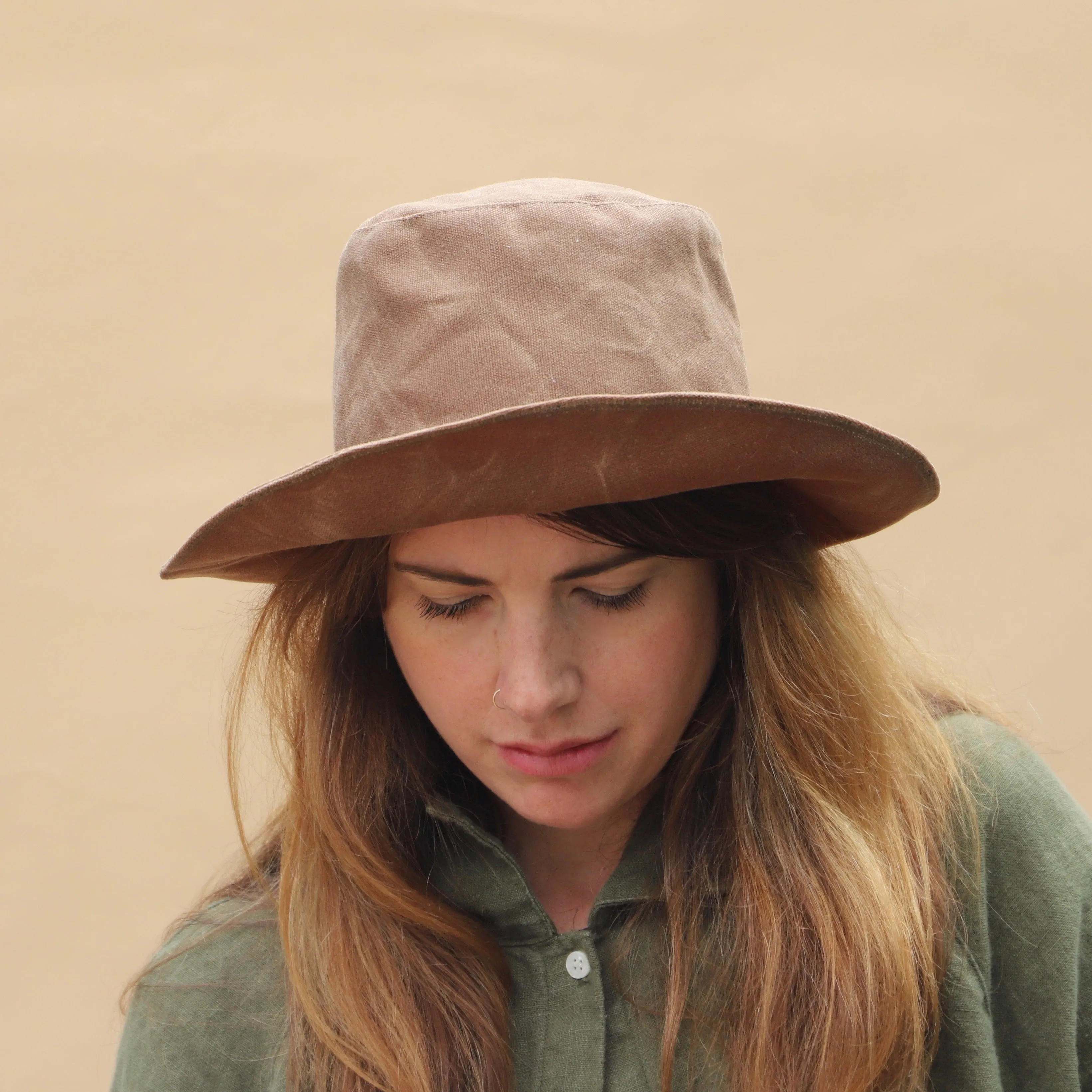 Waxed Canvas Hat | Brush Brown