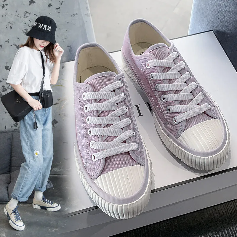 Women's Trendy Cloth Shell Toe Basic Korean Canvas Shoes