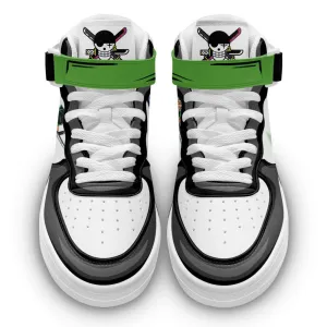 Zoro Sneakers Air Mid OP Custom Anime Shoes